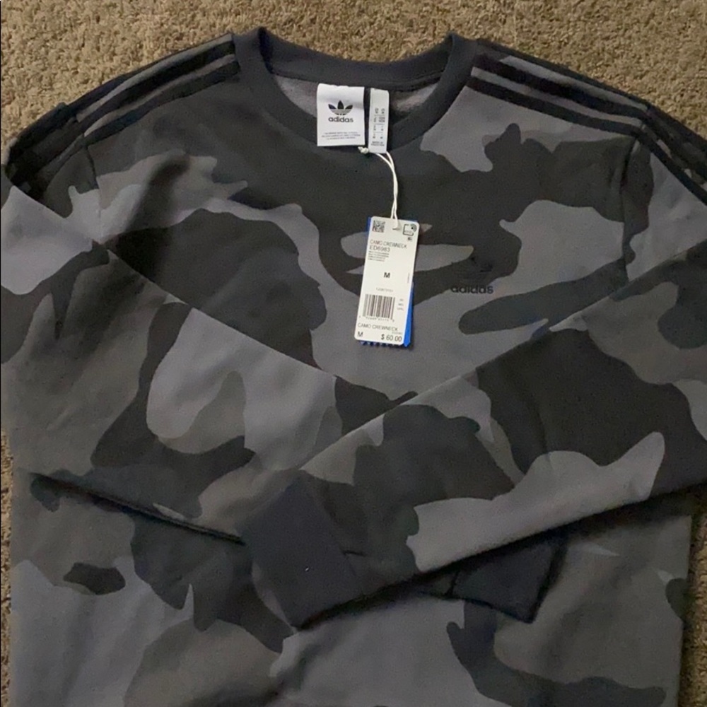 Adidas camouflage crewneck
